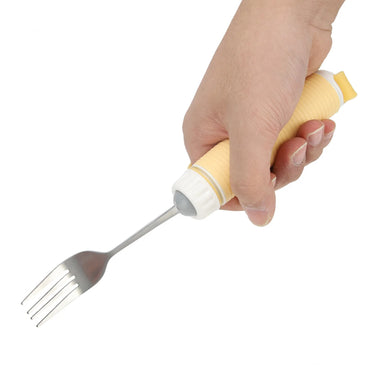 Auxiliary Spoon + Fork Utensils for Arthritis Hands